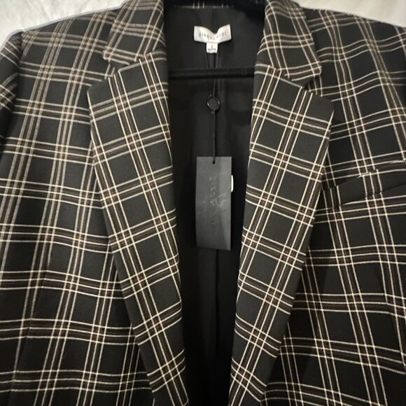 Ariana Blazer – NWT – Size 2 – Black & White Check - Picture 2 of 10